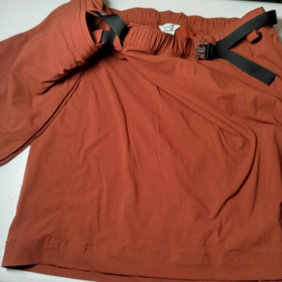 Duluth Trading Heirloom Gardening Skort w Belt Bag Large Rust Rip Stop Stretch - Picture 9 of 16